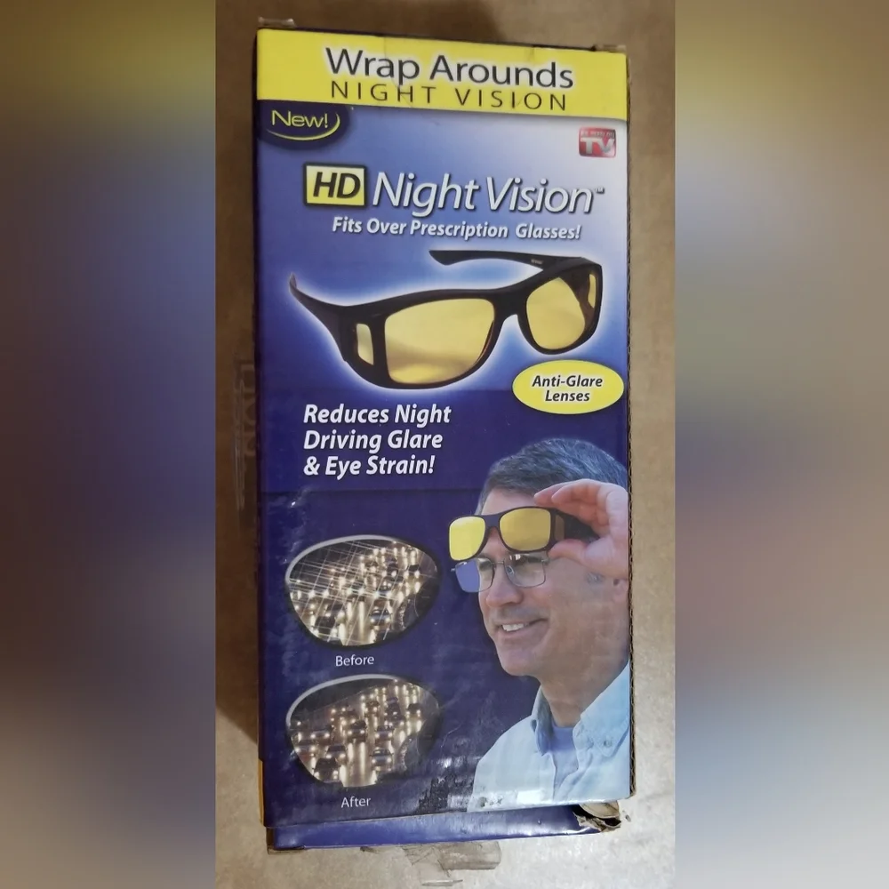 Yellow Anti-Glare Night Driving Glasses